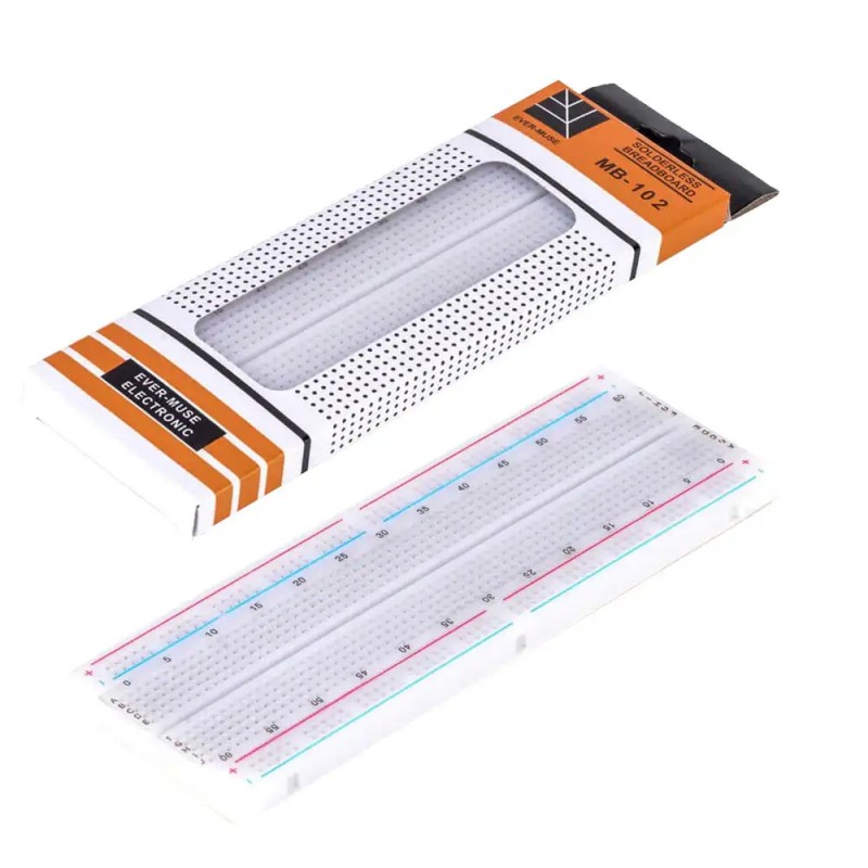 Protoboard 830 Puntos Blanca Proto Breadboard Arduino mv