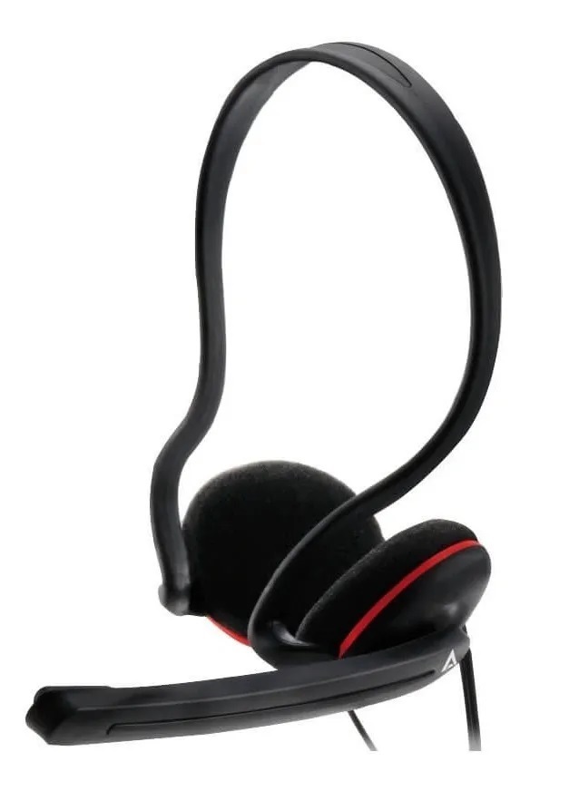 Audífonos Headset Con Micrófono A10 Alámbrico Acteck Negro