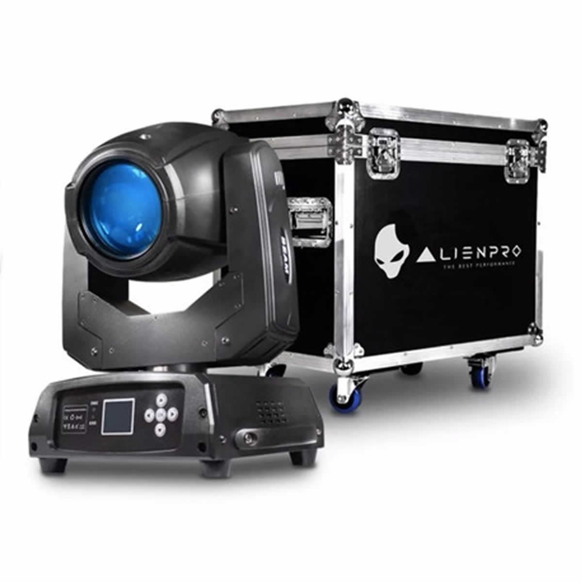 Kit de Dos Cabezales LED con Case Beam 1R Alien Pro 127 V