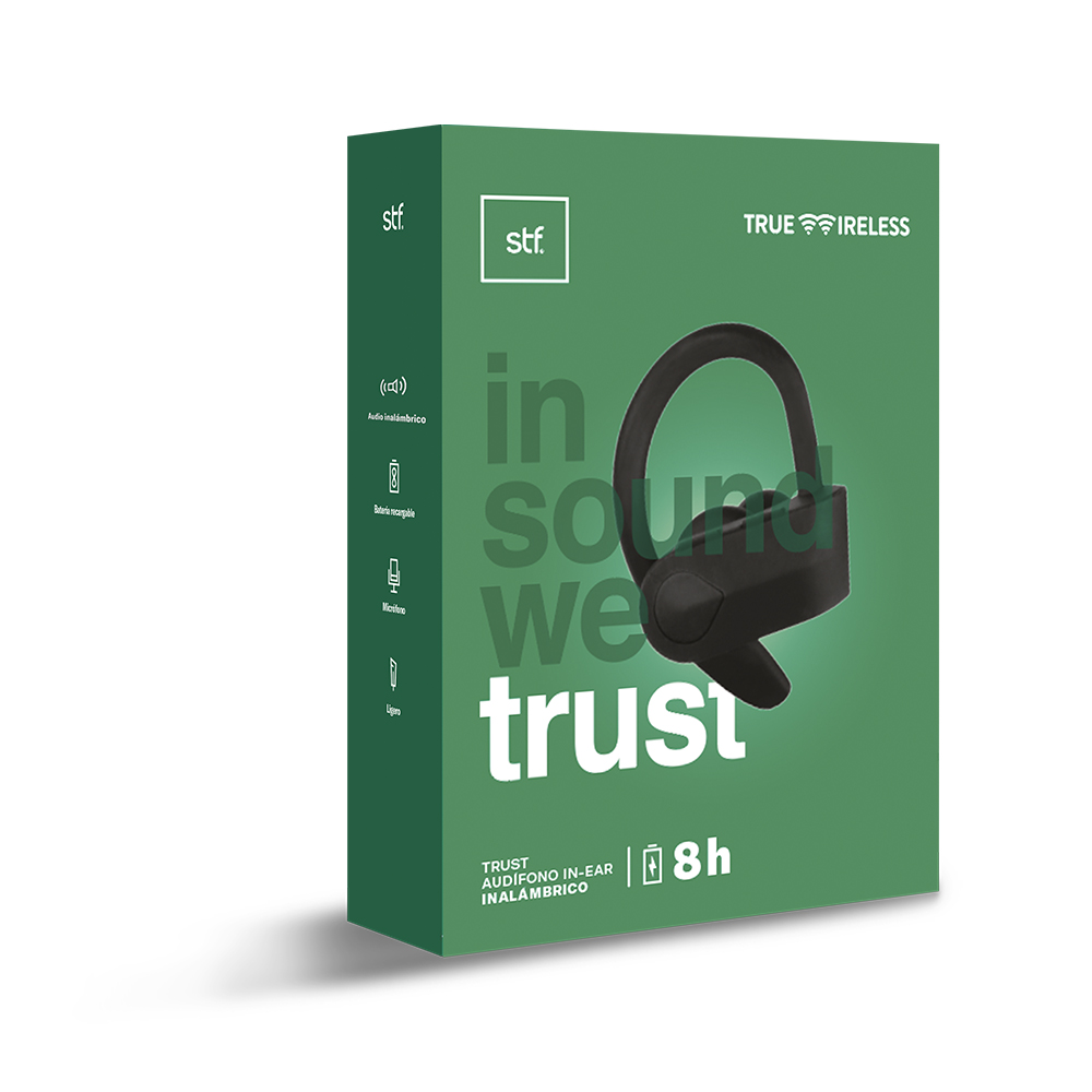 Audífonos in-ear True Wireless Trust Stf Negro