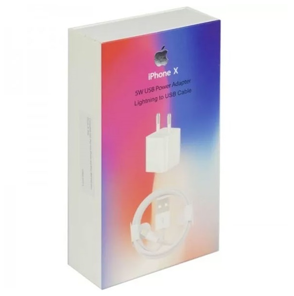 Cargador iPhone 5-14 5W Caja P V1 Lightning Carga Rapida Calidad Original USB
