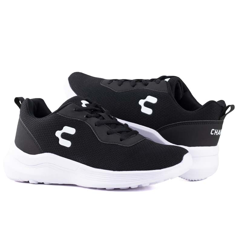 TENIS RUNNIN UNISEX CHARLY SPORT LIGH 1086019 NEGRO BLANCO