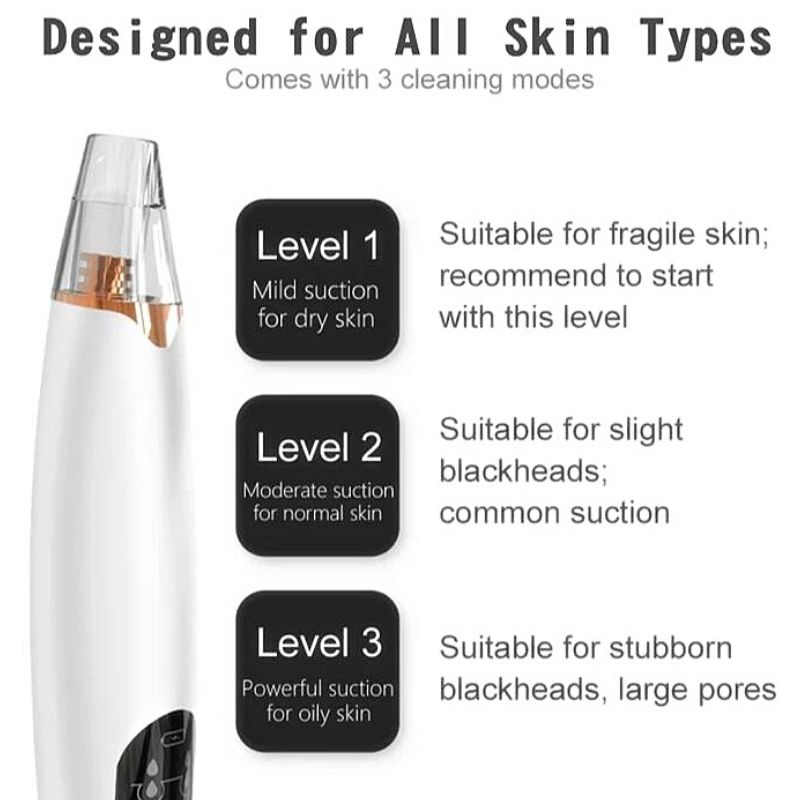 Extractor de Puntos Negros, LBP, Dispositivo de Belleza Facial, Exfoliador