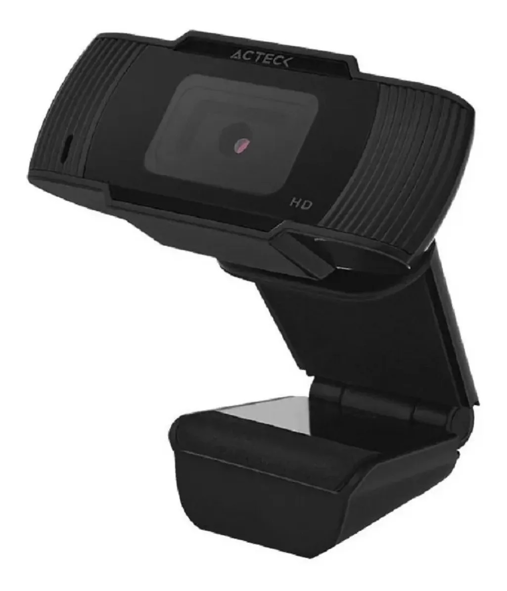 Cámara Web Acteck Wm20 720p Usb Para Pc Con Micrófono Negro