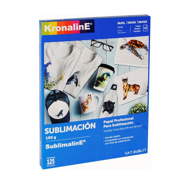 Papel Para Sublimacion Carta Kronaline 125 Hojas