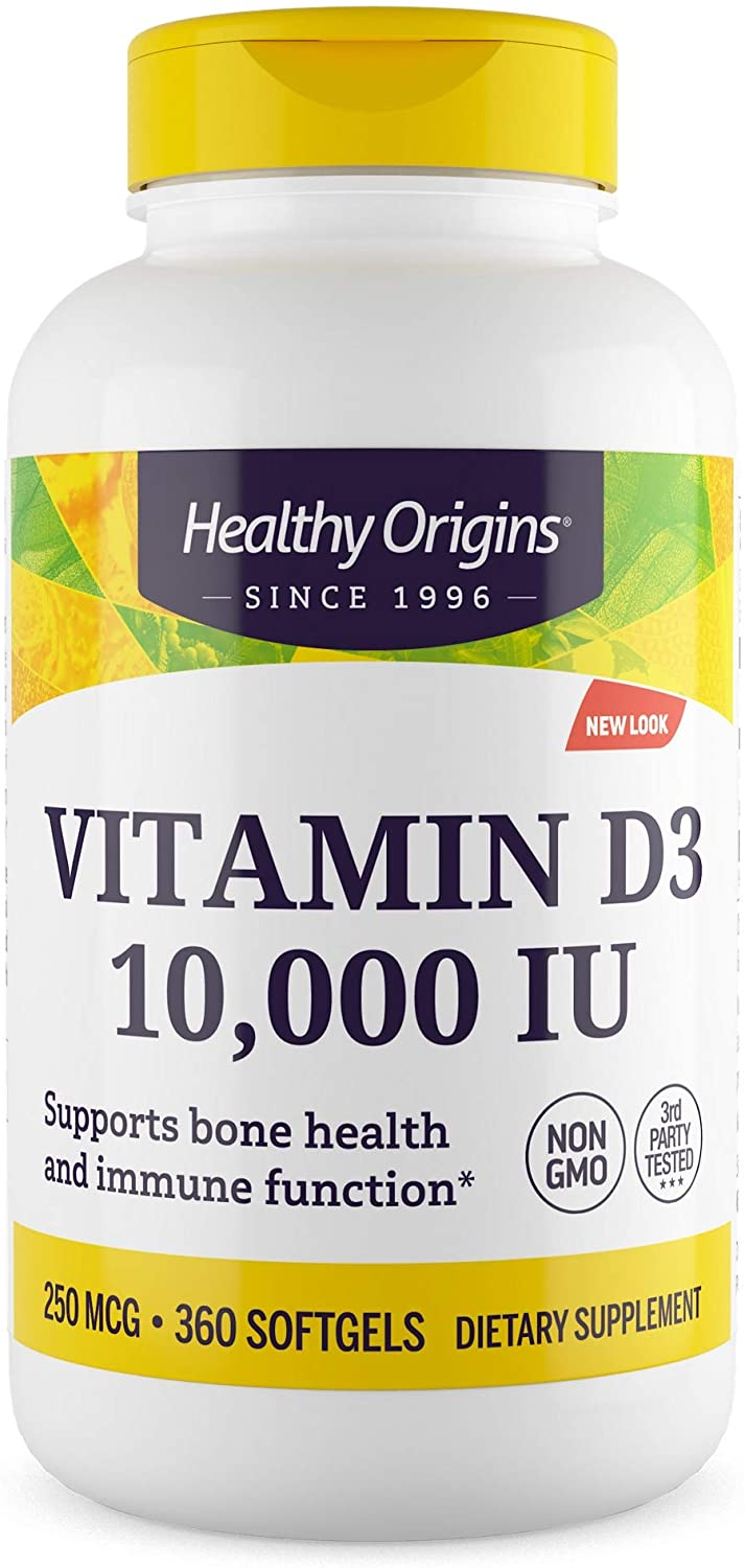 Vitamina D3 de Healthy Origins 10,000 UI