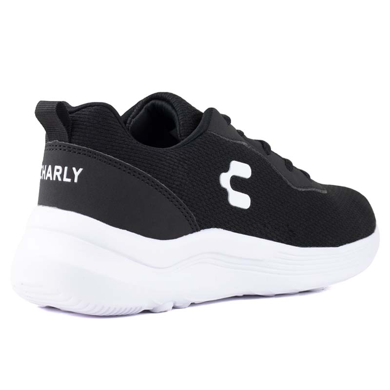 TENIS RUNNIN UNISEX CHARLY SPORT LIGH 1086019 NEGRO BLANCO