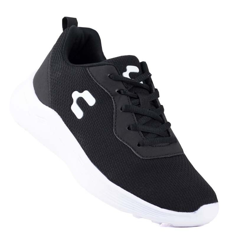 TENIS RUNNIN UNISEX CHARLY SPORT LIGH 1086019 NEGRO BLANCO