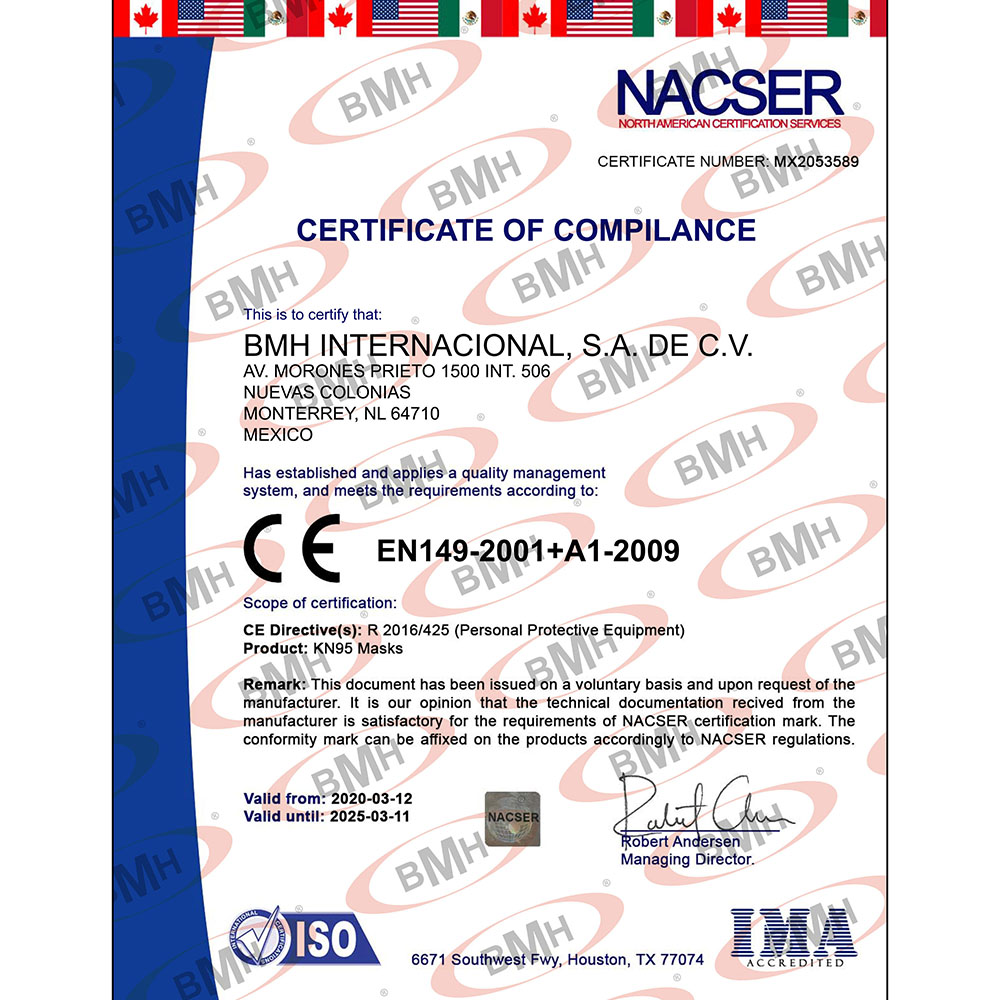 Cubrebocas Con Filtro N95 tipo Concha Antiviral 1pza Certificado Grado Médico