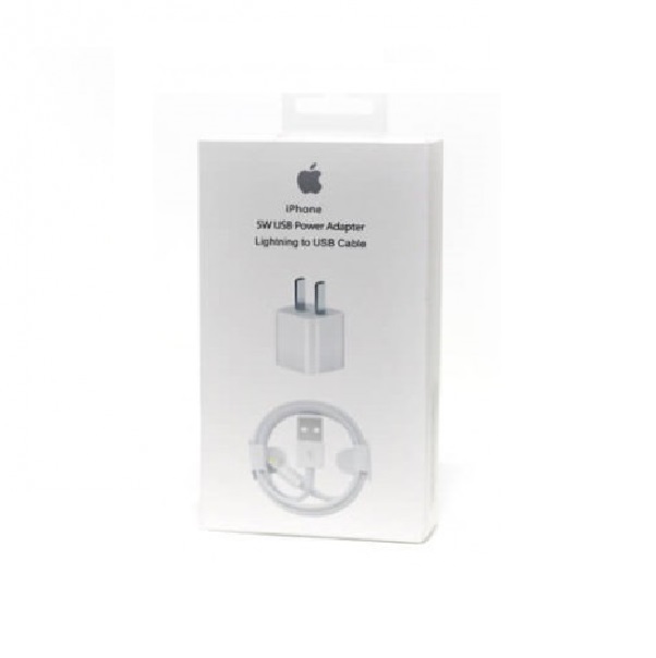 Cargador iPhone 5-14 5W V1 Caja B Carga Rapida Calidad Original USB.