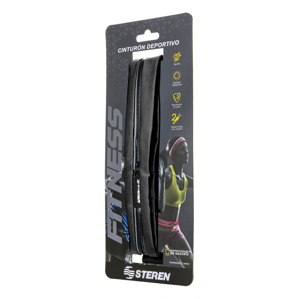 Cinturón bolsillo para celular Negro