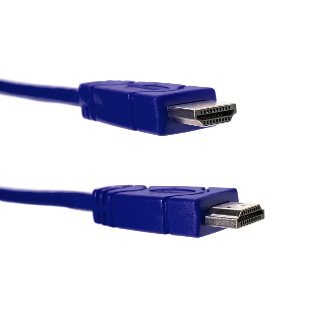 Cable HDMI con conectores niquelados de 2m Azul