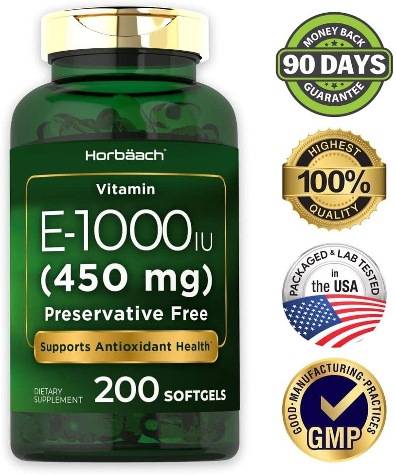 Cápsulas blandas de vitamina E 1000 UI