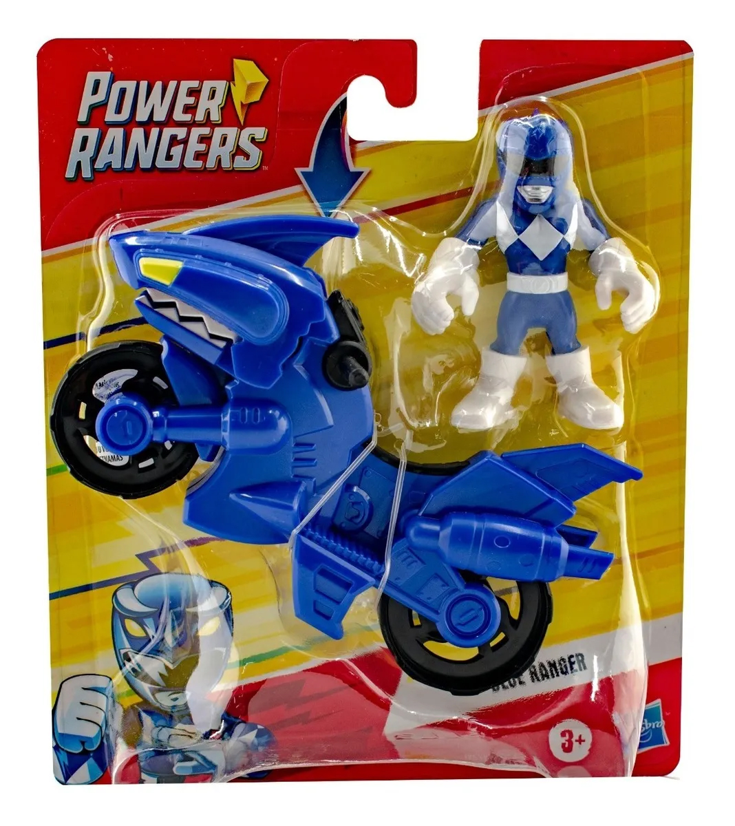 POWER RANGERS MOTOCICLISTA PACK RANGERS ROJO Y AZUL HASBRO