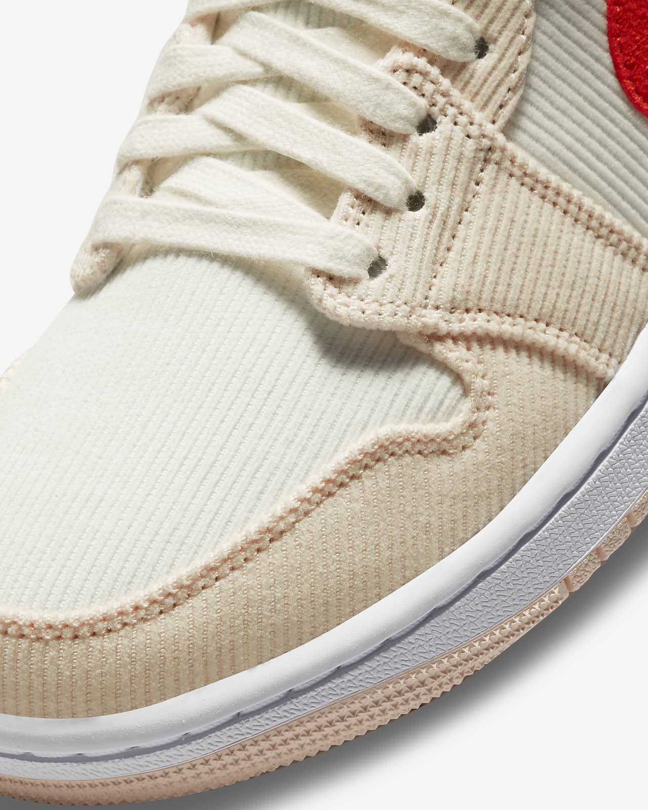 TENIS AIR JORDAN 1 MID SE CORDUROY CORAL CON NARANJA (DA8009-108)