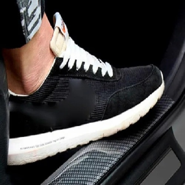 Cinta Antiderrapante Auto Apariencia Fibra Carbón 2 Piezas