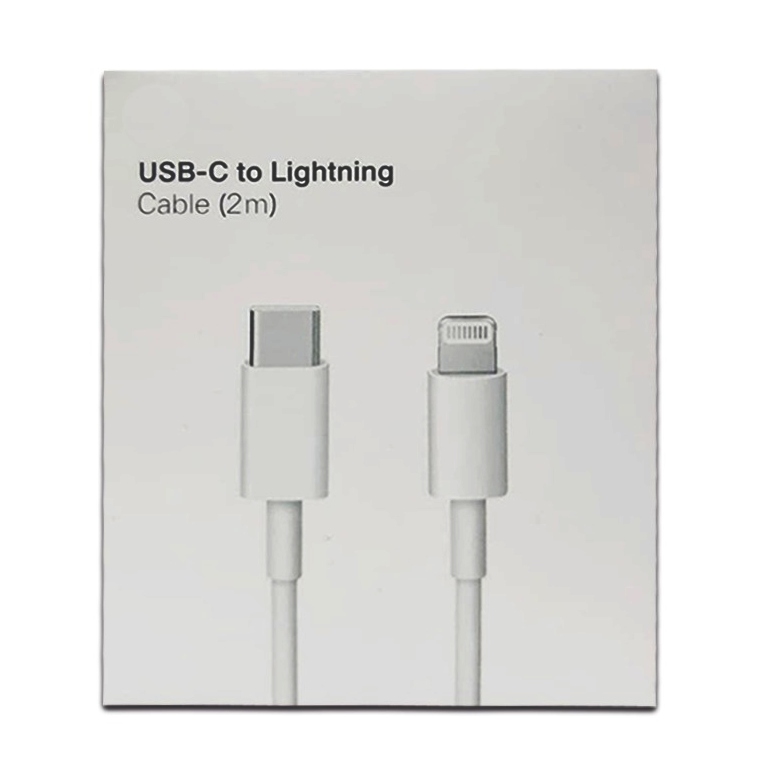 Cable iPhone USB Tipo C a Lightning 2 Metros Blanco