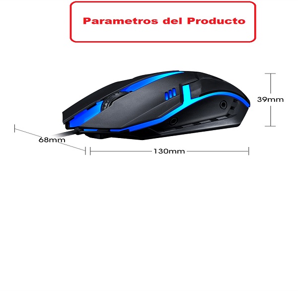 Mouse de Juegos  T-Wolf V1 Optico Ergonómico Gamer Iluminación Led