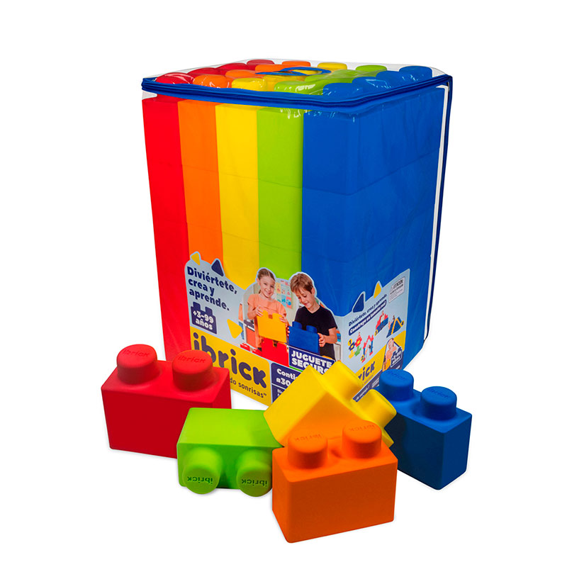 Ibrick 50 Piezas Bloques Gigantes De Hule Espuma Seguro