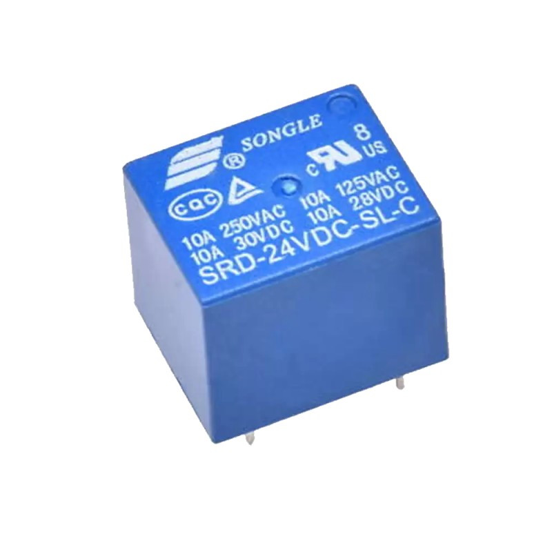 Relevador reley de 24v 10a Songle 5 Pines 10pzas Mv electronica