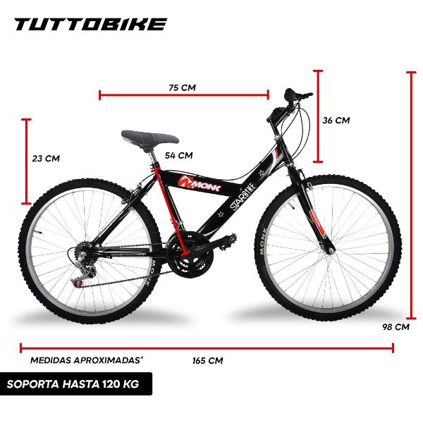 Bicicleta Montaña Rodada 26 18 Velocidades Monk StarBike