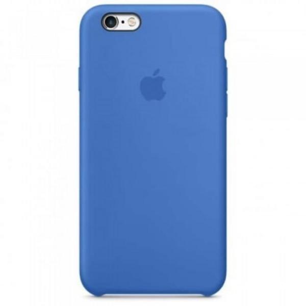 Funda De Silicon Apple Iphone 6S Plus Azul Reacondicionada