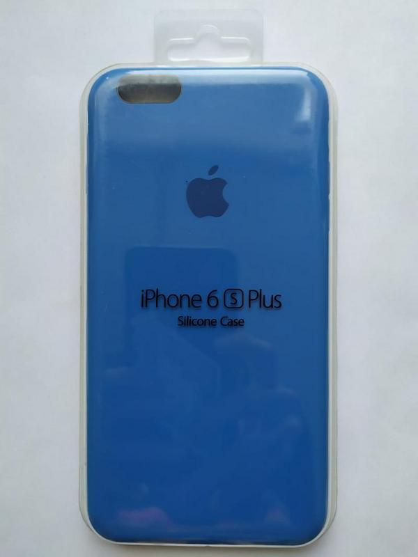 Funda De Silicon Apple Iphone 6S Plus Azul Reacondicionada