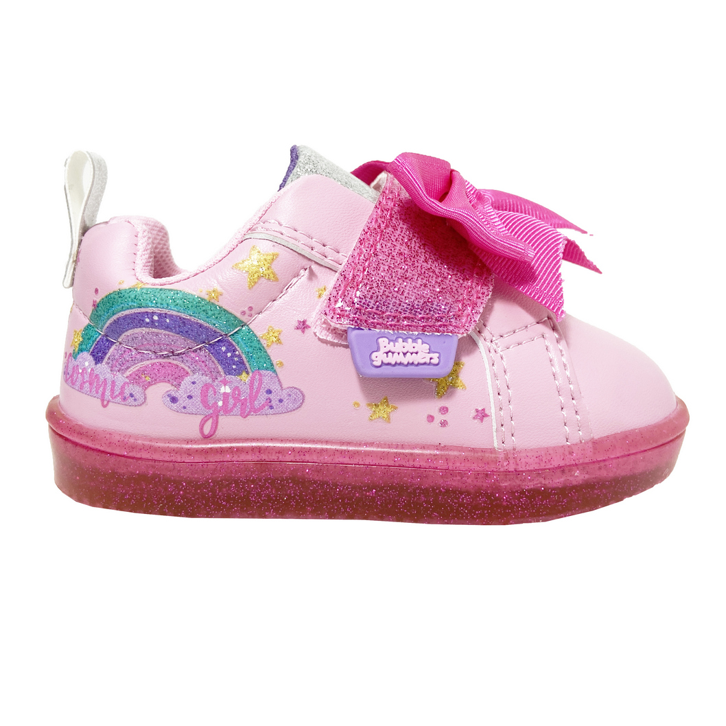 Tenis Velcro Niña Maddi ROSA / FIUSHA 14-19 con Moño 
