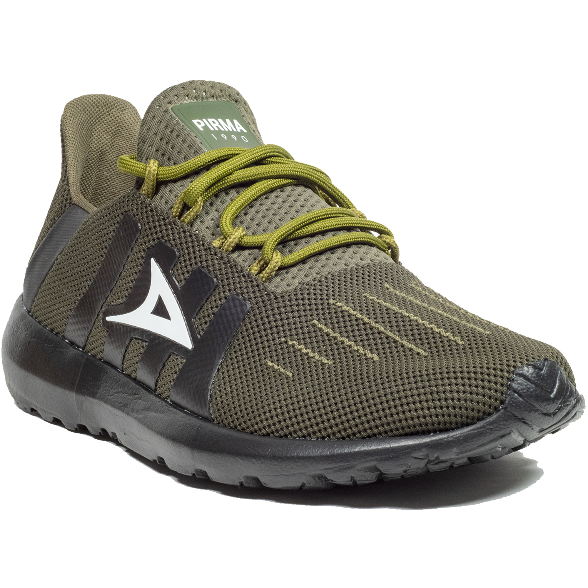 Tenis Deportivos Pirma 5013 Color Verde Militar Para Entrenar