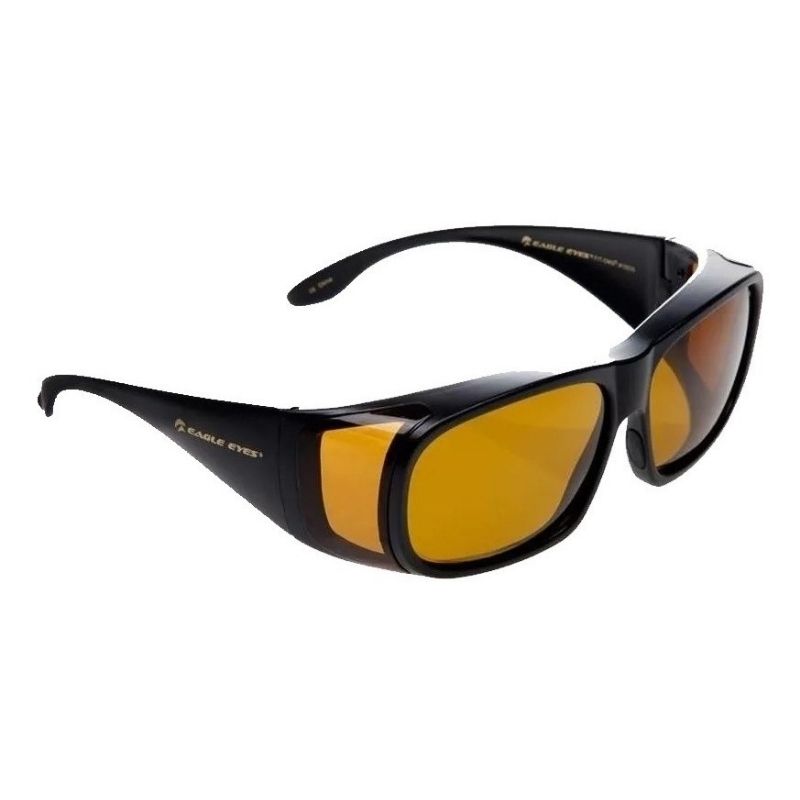 Lentes Sobre Lentes Eagle Eyes Solar Fit Ons Original Negro