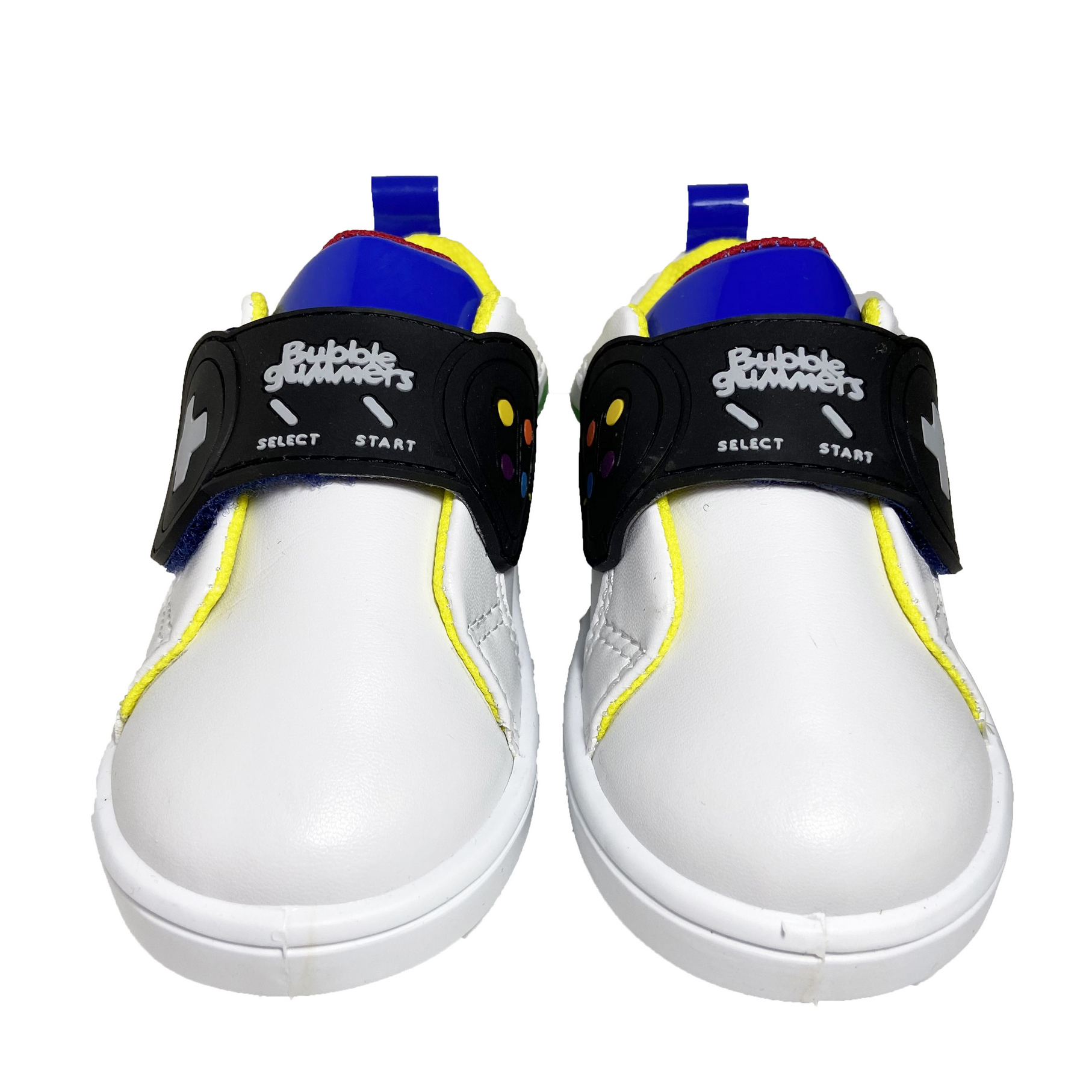 Tenis Niño Velcro Mike 14-19 para Gamers (Blanco/Rey)