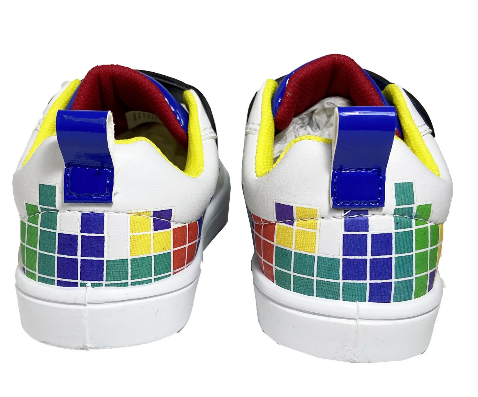 Tenis Niño Velcro Mike 14-19 para Gamers (Blanco/Rey)