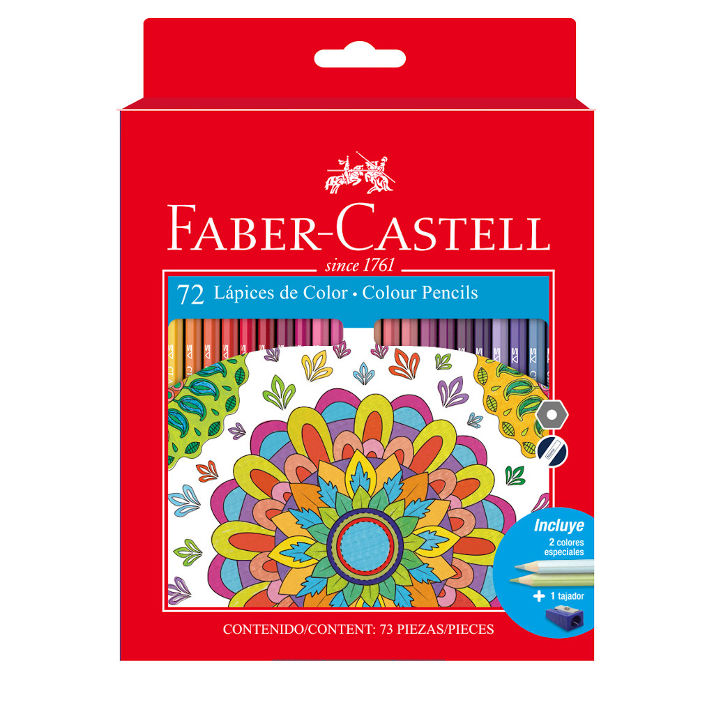 Faber Castell 72 Colores Profesionales Ecolapiz Hexagonal