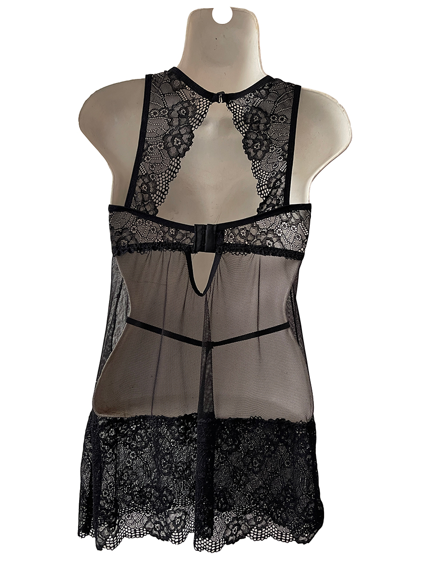 Baby Doll Mujer Sexy Fina Lenceria Sensual Romantico Elegante Encaje 916