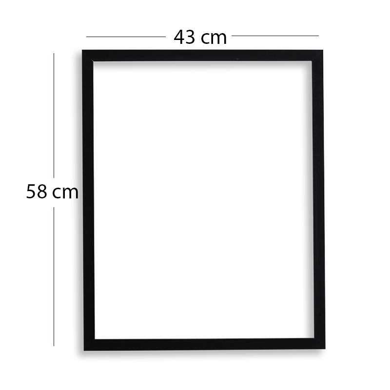 Cuadro decorativo Nueva York Cielo 0006 Fábrica Galería 43x58 cm marco negro