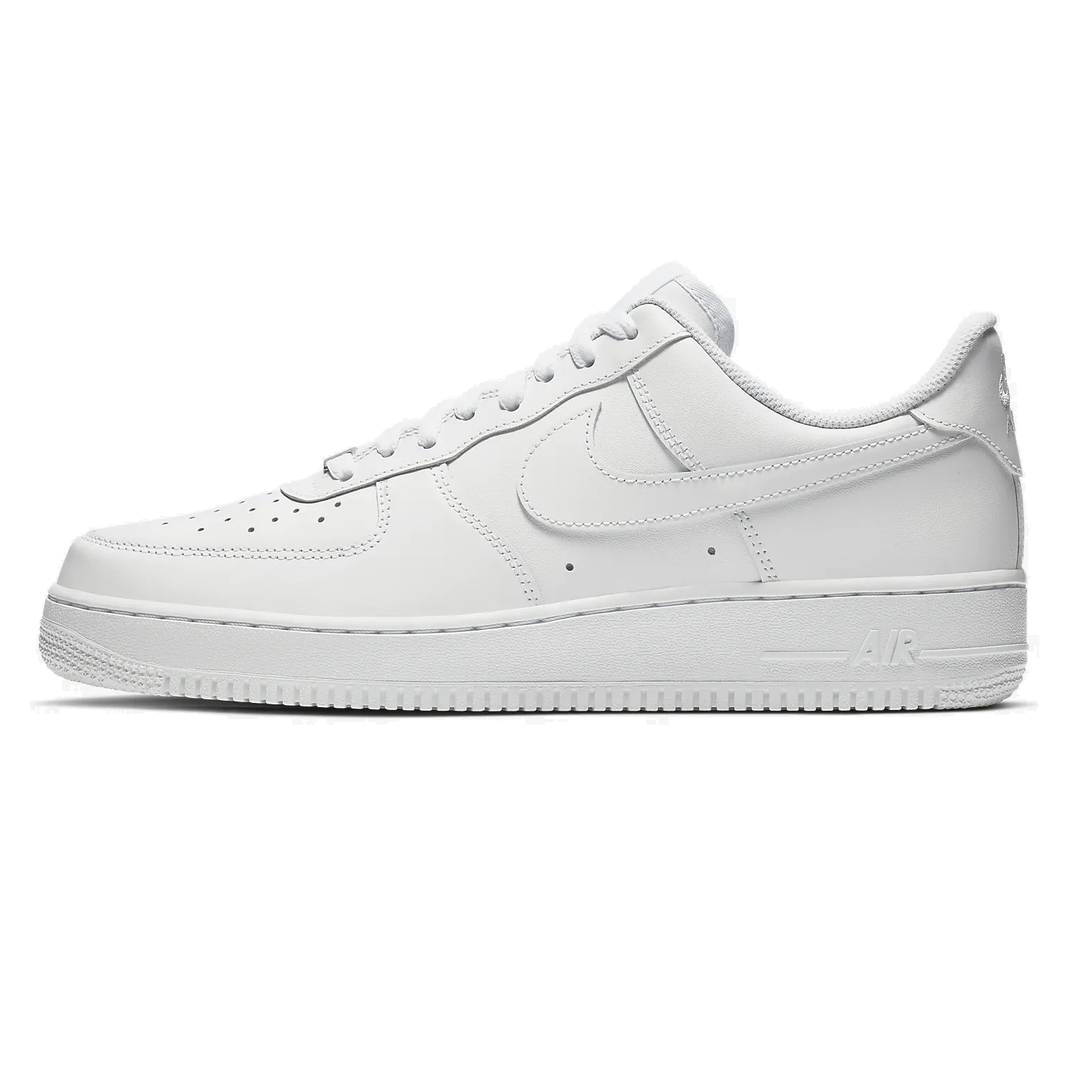 TENIS NIKE AIR FORCE 1 CLASICO PIEL BLANCO HOMBRE.
