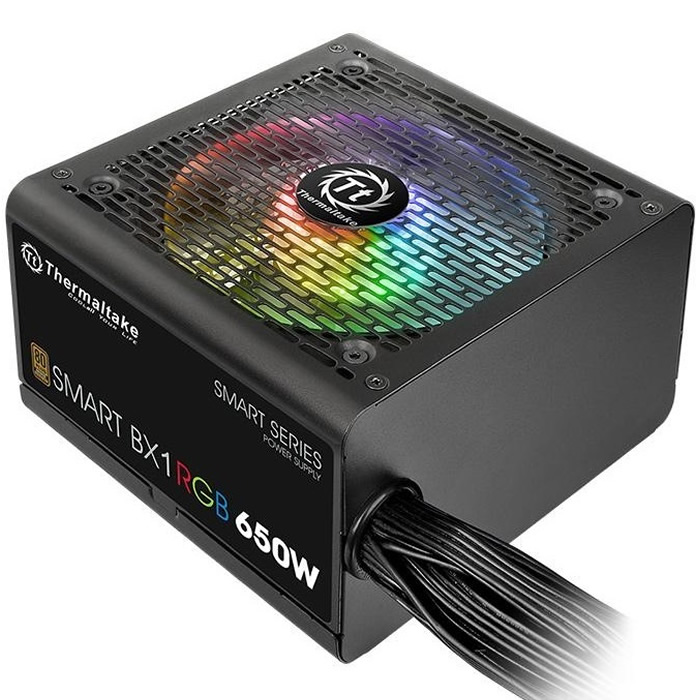 Fuente De Poder Thermaltake Smart BX1 RGB 650W 80 Plus Bronze PS-SPR-0650NHFABU-1