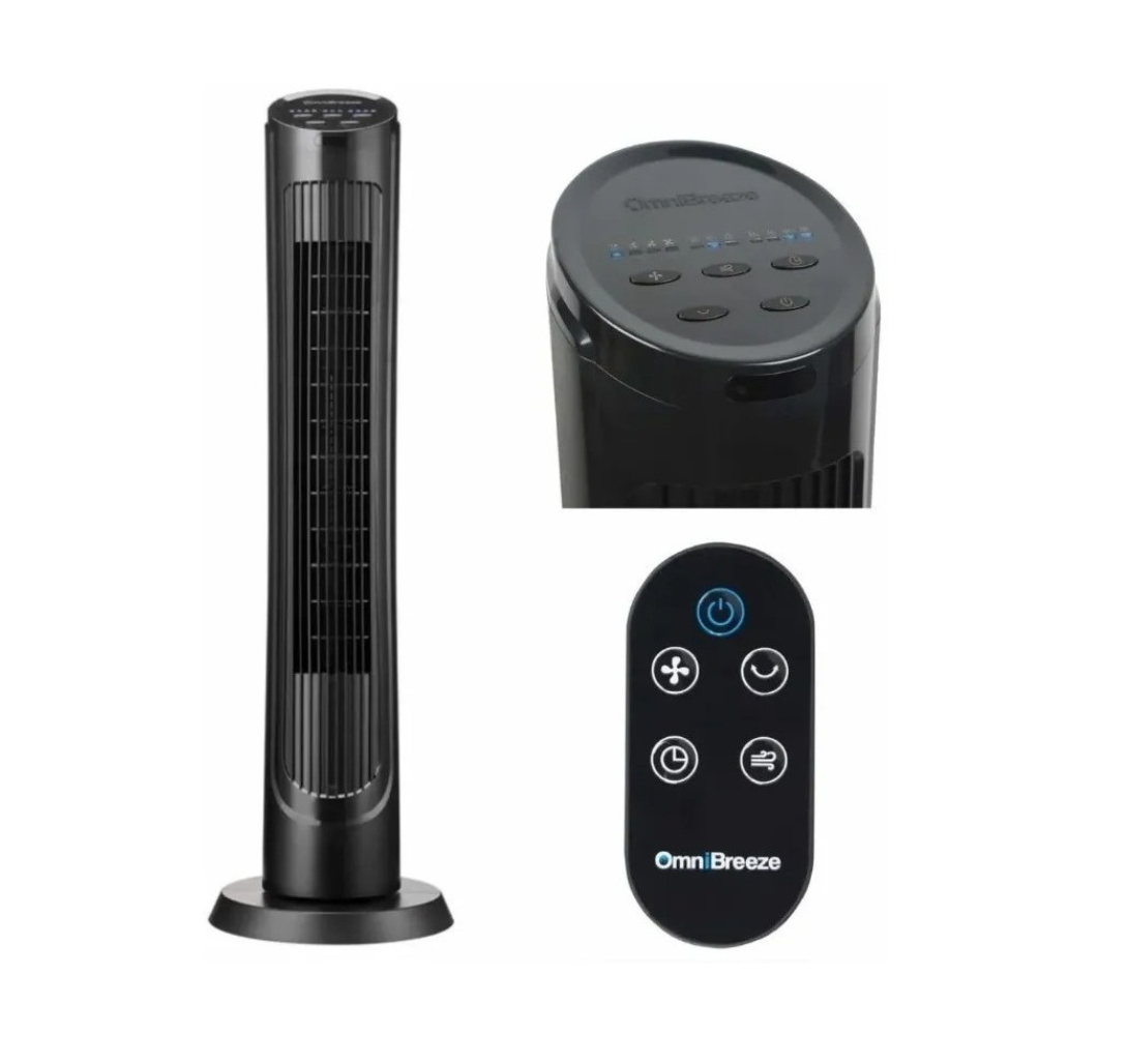 Ventilador de Torre Omni Breeze - Negro 