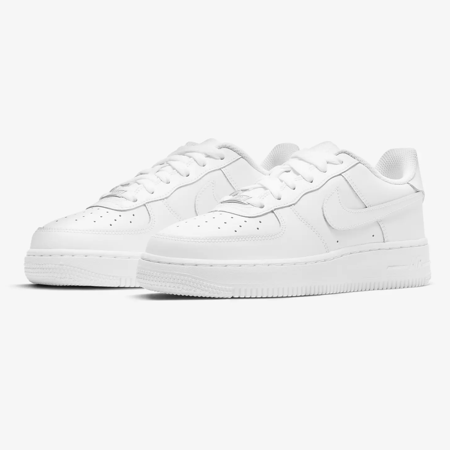 TENIS NIKE AIR FORCE 1 CLASICOS BLANCOS PIEL.