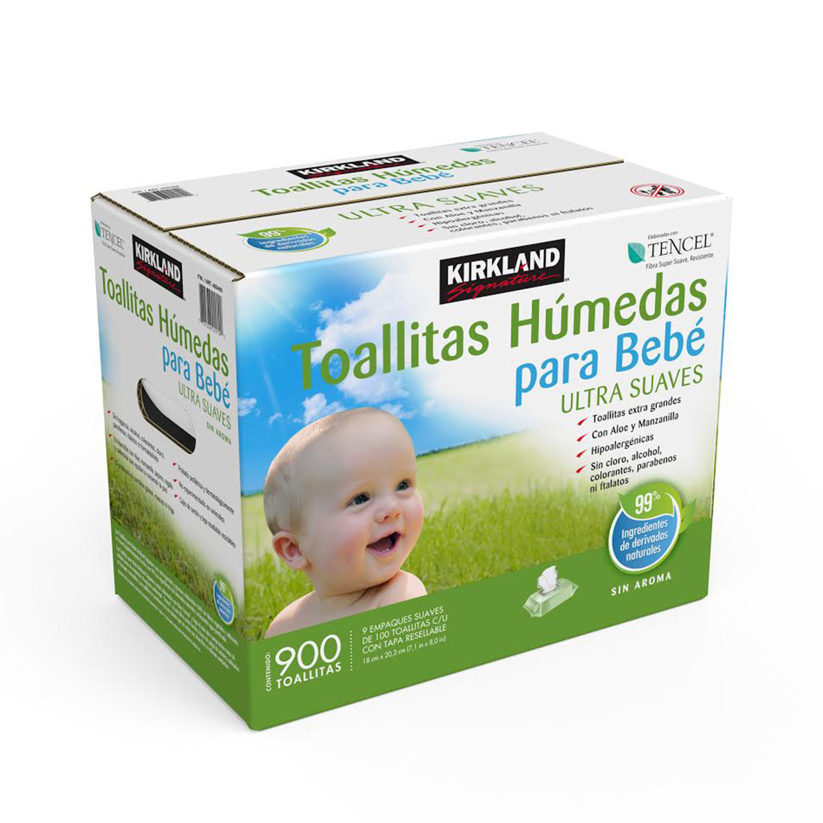 Toallitas Húmedas para Bebé, Kirkland Signature, 900 piezas