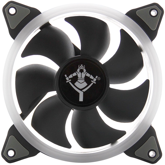 Kit 3 Ventiladores YeYian TYPHOON 120mm LED Azul YCT-050720B