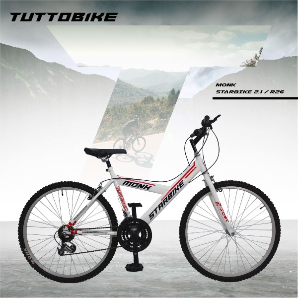 Bicicleta Montaña Rodada 26 18 Velocidades Monk StarBike 2.1