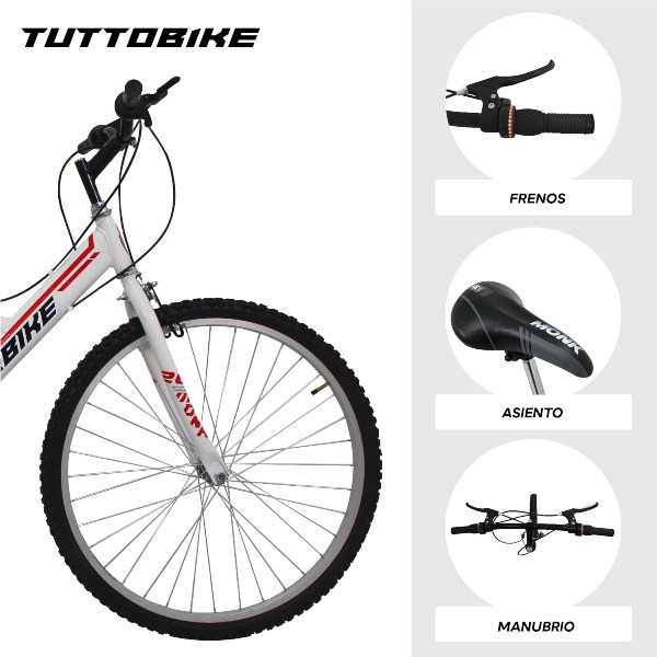 Bicicleta Montaña Rodada 26 18 Velocidades Monk StarBike 2.1