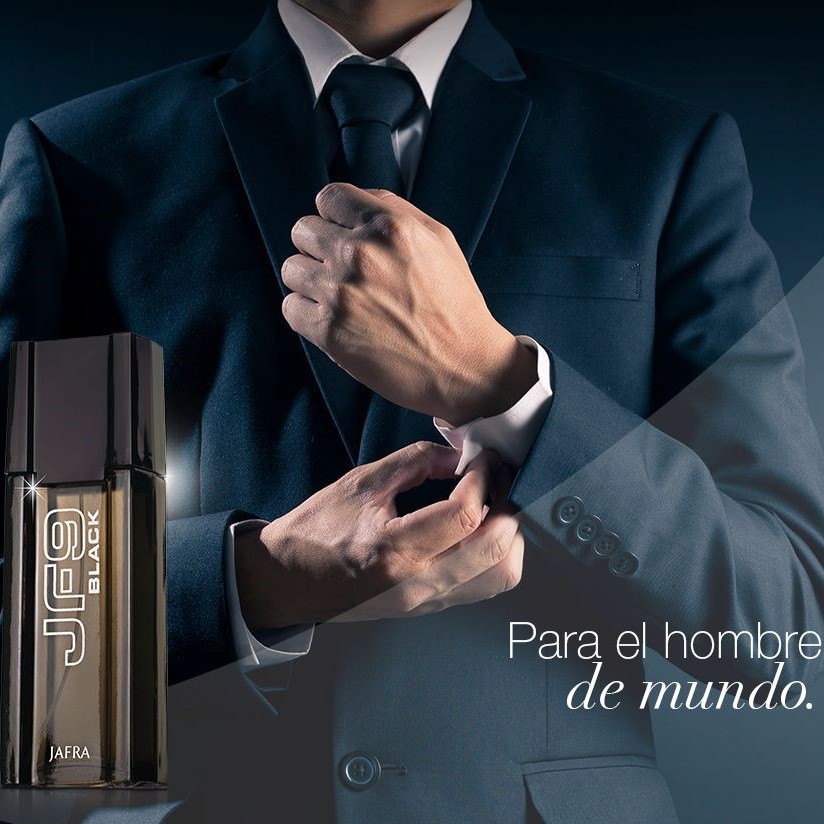 Jf9 Black Negro Colonia by Jafra