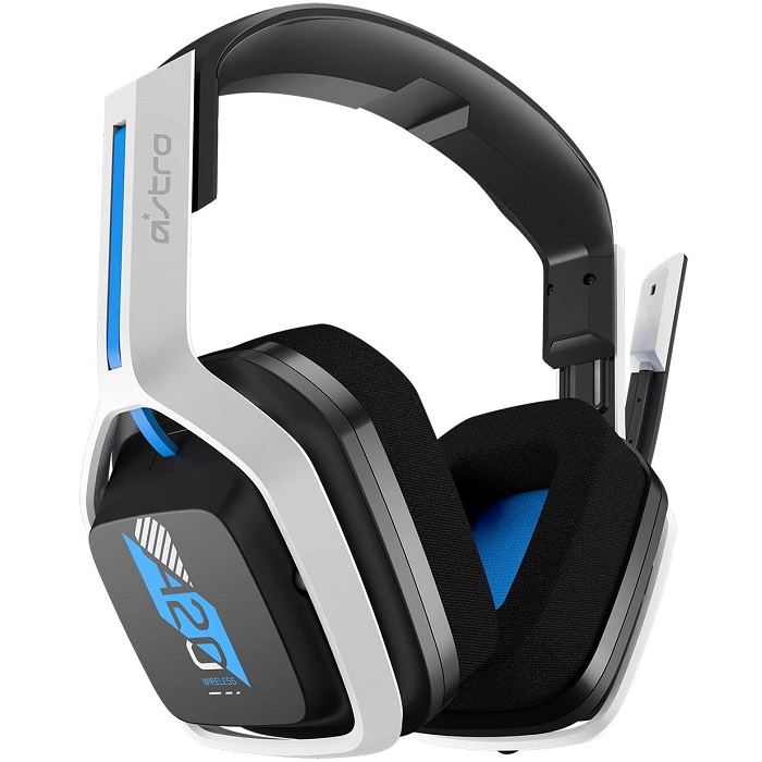 Diadema ASTRO A20 Wireless Inalambricos USB Gaming PS5 PS4 PC Y Mac Blanco-Azul 939-001877