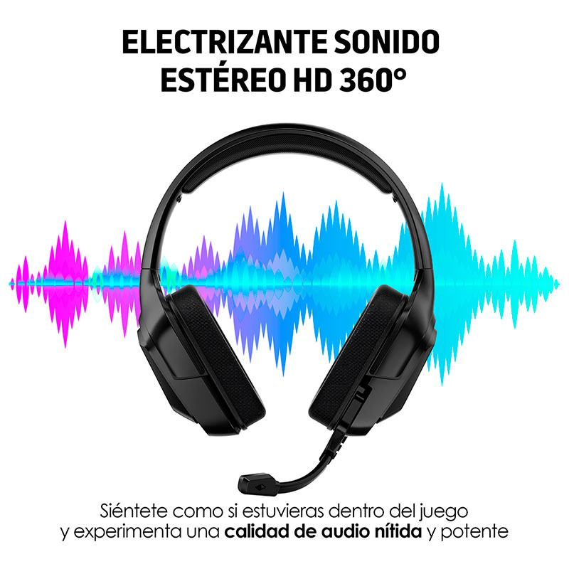 Audífonos Gamer Pro Sonido Estéreo HD 360 Mod. G5000 Redlemon