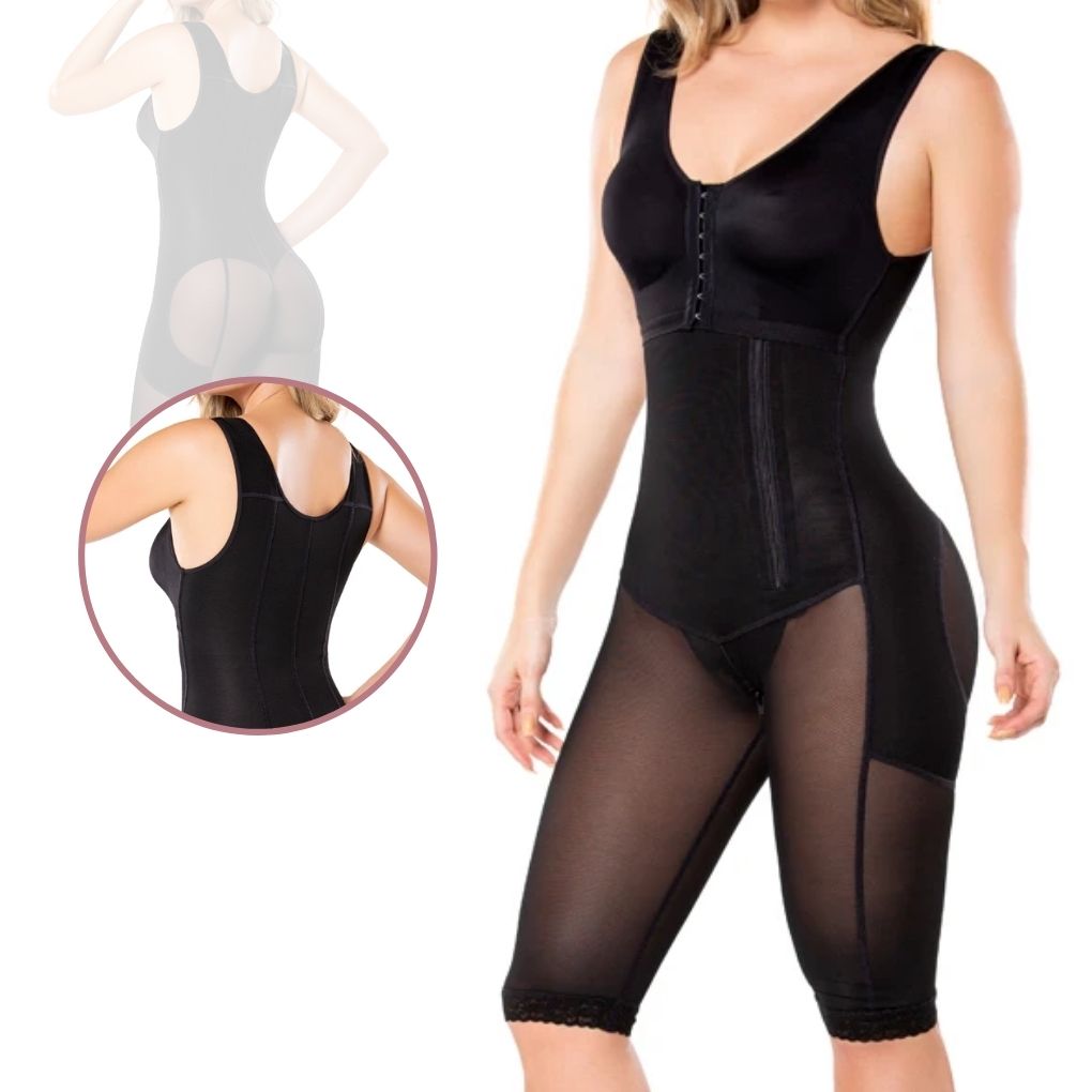 Faja Colombiana Post Quirúrgica Compresión Alta, Fajas Colombianas Moldeadora de Figura Tipo Pescador Realza Pompas