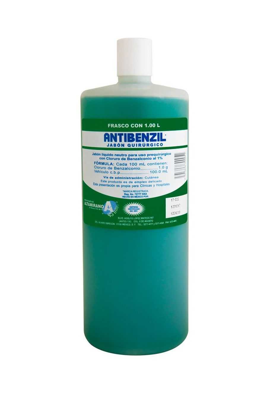 Jabón Quirúrgico Antibenzil 1 Litro