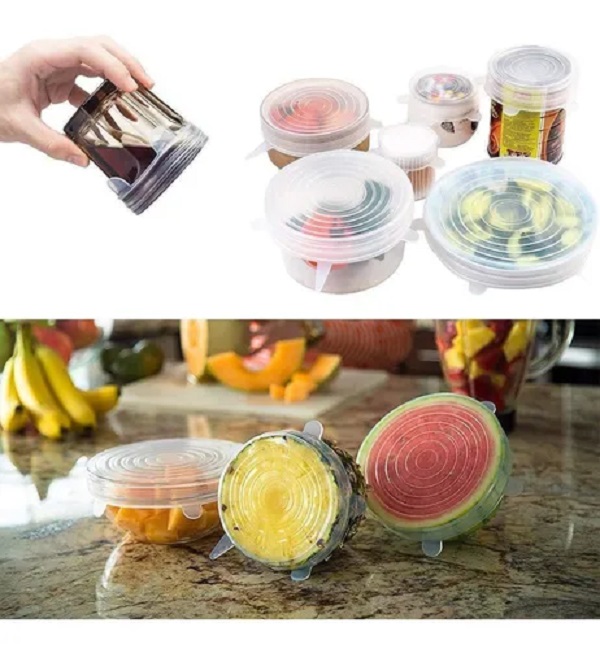 Tapa De Silicona De Comida Para Microondas, 6 Unidades