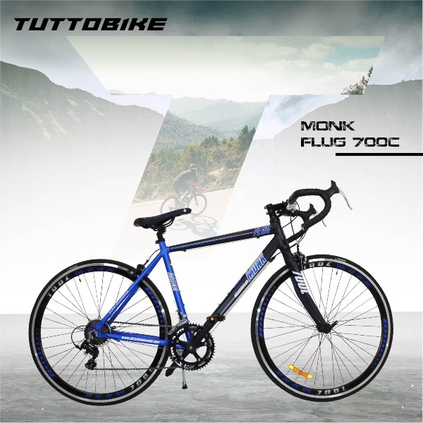 Bicicleta Ruta Rodada 700 14 Velocidades Monk Flug
